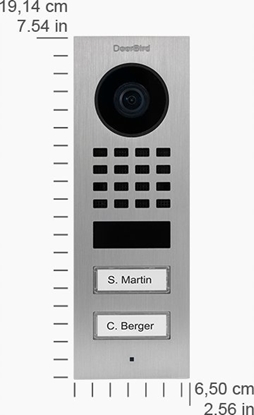 Picture of DoorBird DoorBird D1102V IP Vid. Türst. V2A Edels. 2 Ruftasten Aufputz