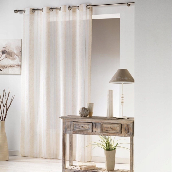 Picture of Douceur d`Interieur Firana okienna na przelotkach HELIOS, 140 x 240 cm, kolor lniany