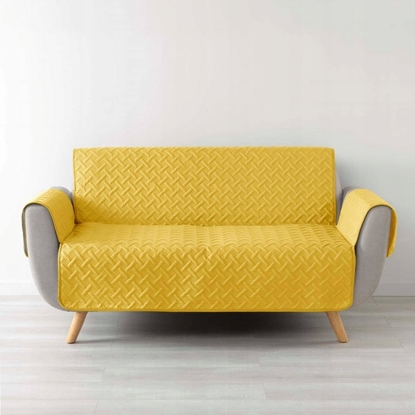 Изображение Douceur d`Interieur Pokrowiec na sof WELL, pikowany, mikrofibra, 279 x 179 cm