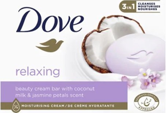 Picture of Dove  Dove Relaksujce Mydo w kostce 3in1 - Coconut Milk & Jasmine 90g