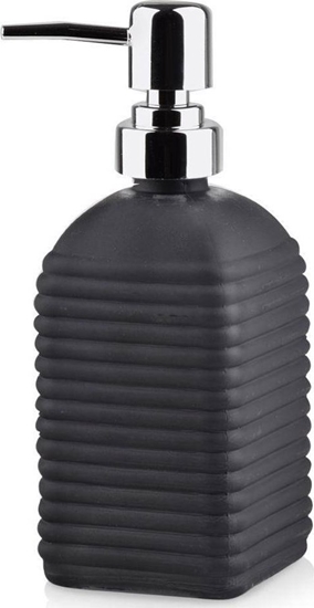Picture of Dozownik do myda Vilde Dozownik na mydo szklany pojemnik na pyn do naczy czarny 450 ml