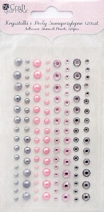 Picture of DP Craft Krysztaki i pery samoprzylepne 120 sztuk Modern Chic