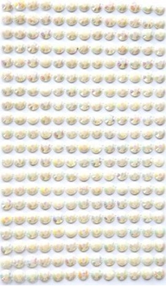 Picture of DP Craft Krysztaki samoprzylepne DPCRAFT 6mm, 260 szt. - opalescent cream Dalprint