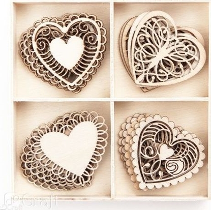 Picture of DP Craft Ksztaty z drewna DPCRAFT Serca 20szt. Dalprint
