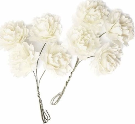 Picture of DP Craft Kwiaty papierowe DPCRAFT Ecru 8szt. Dalprint