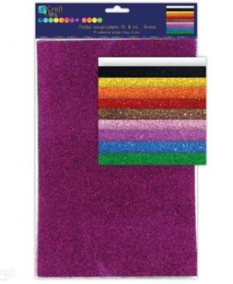 Attēls no DP Craft Pianka samoprzylepna brokat A4 10 szt. (KSPI-004)