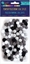 Picture of DP Craft Pompony poliestrowe DPCRRAFT 1cm mix biao-czarny 120szt. Dalprint