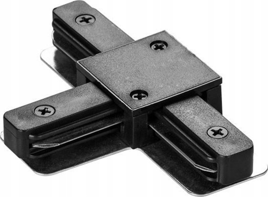 Picture of DPM Zczka typu "T" do szyny natynkowej, czarna, X-LINE