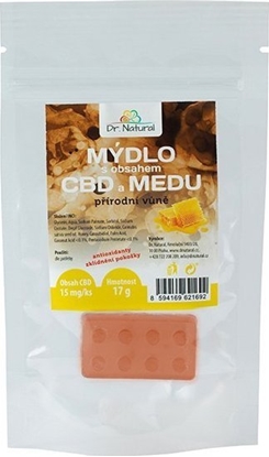 Attēls no Dr. Natural Mydo mydo z cbd i miodem, 17g, naturalny, z przeciwutleniaczami, Dr. Natural