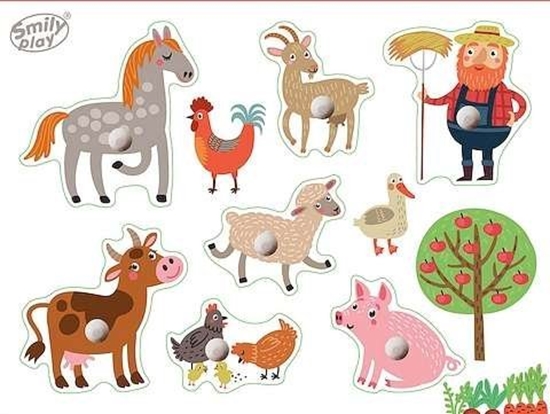 Picture of Drewniana Ukadanka Zwierzta na wsi