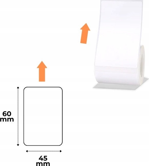 Изображение Drukarka etykiet Niimbot Niimbot títky R 45x60mm 125ks Bílé pro B21, B21S, B3, B1S