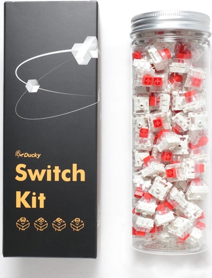 Picture of Ducky Ducky Kailh Box Red Switches, mechanisch, 3-Pin, linear, MX-Stem, 45g - 110 Stück