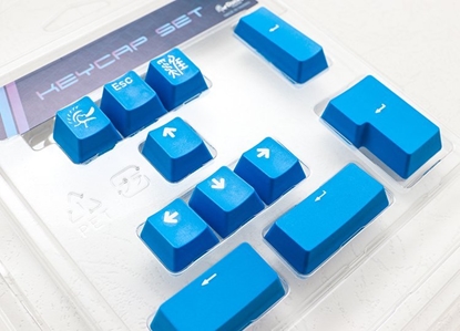 Picture of Ducky Ducky PBT Double-Shot Keycap Set, blau, 11 Tasten