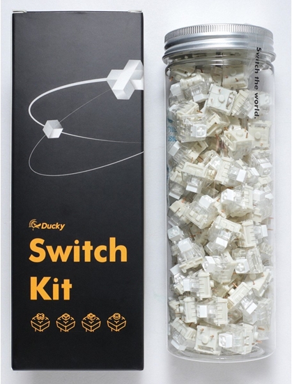 Picture of Ducky Kailh Box White Switches, mechanisch, 3-Pin, clicky, MX-Stem, 45g - 110 Stück