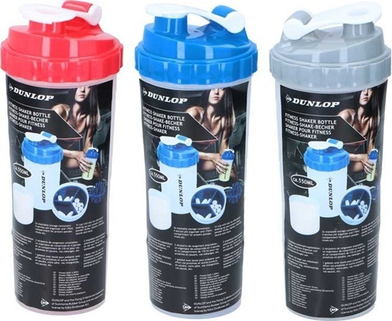 Picture of Dunlop Dunlop - Butelka sportowa shaker z wygodnym zamykaniem 550 ml (niebieski)