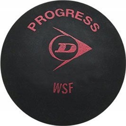 Attēls no Dunlop Squash balls 1 red dot DUNLOP PROGRESS 3 ball blister