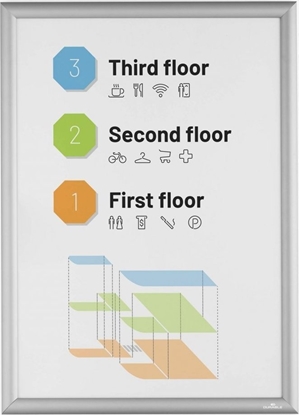 Attēls no Durable DURABLE Klapprahmen Aluminium A2 silber