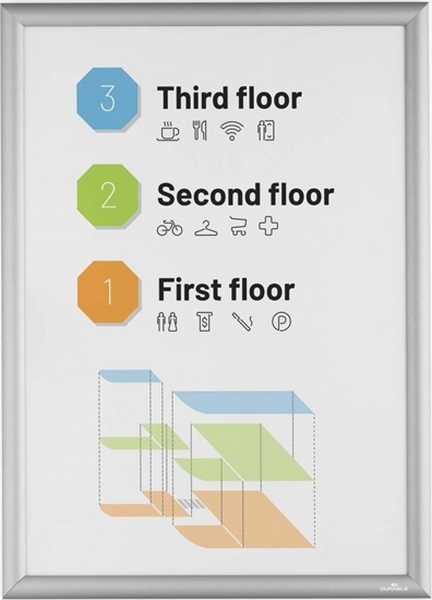 Picture of Durable DURABLE Klapprahmen Aluminium A2 silber