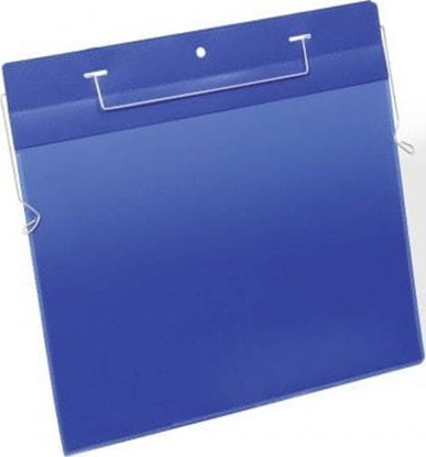 Attēls no Durable KIESZE MAGAZYNOWA Z UCHWYTAMI Z DRUTU A4 POZIOMA NIEBIESKA 50szt. DURABLE /1754 07/