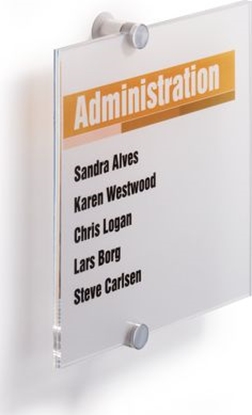 Attēls no Durable TABLICZKA INFORMACYJNA 210 X 210 MM DURABLE CRYSTAL SIGN