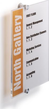 Attēls no Durable TABLICZKA INFORMACYJNA 210 X 297 MM DURABLE CRYSTAL SIGN