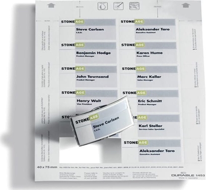 Attēls no Durable WKADY DO IDENTYFIKATORÓW DURABLE BADGEMAKER 40x75mm 20szt.