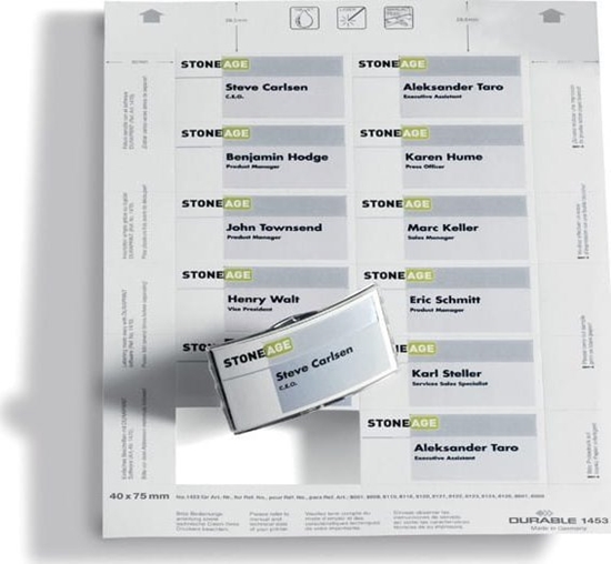 Picture of Durable WKADY DO IDENTYFIKATORÓW DURABLE BADGEMAKER 40x75mm 20szt.