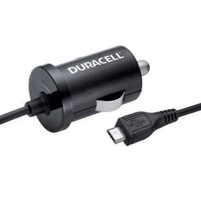 Picture of Duracell Universāls 1A Micro USB Auto 12V DC 5V Lādētajs ar 1m iebūvētu vadu
