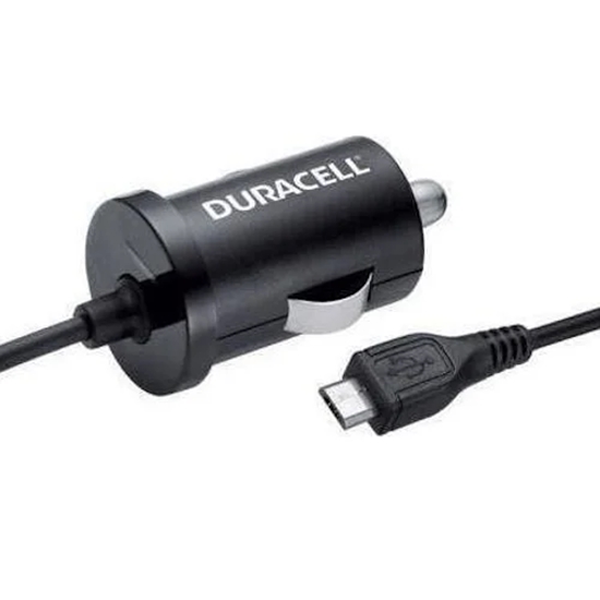Picture of Duracell Universāls 1A Micro USB Auto 12V DC 5V Lādētajs ar 1m iebūvētu vadu