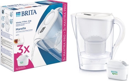 Picture of Dzbanek filtrujcy Brita Marella + 3 wkady MAXTRA PRO Pure Performance biay
