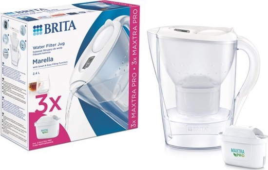 Изображение Dzbanek filtrujcy Brita Marella + 3 wkady MAXTRA PRO Pure Performance biay
