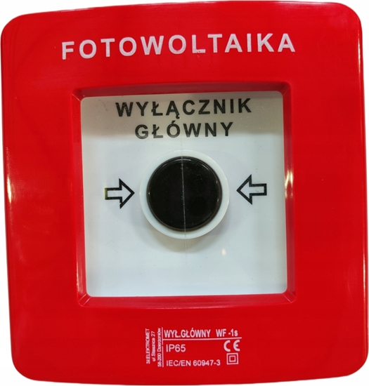 Picture of DZIEW Wycznik przeciwpoarowy fotowoltaiki Elektromet 911440 WF-1s 2 tory prdowe 12A NC-NO natynkowy samoczynny
