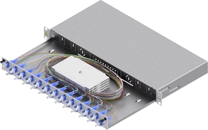 Attēls no Easylan FO Splice Housing, Grade C 19" 1U, 24 Ports, 24x LC-Duplex, OS2