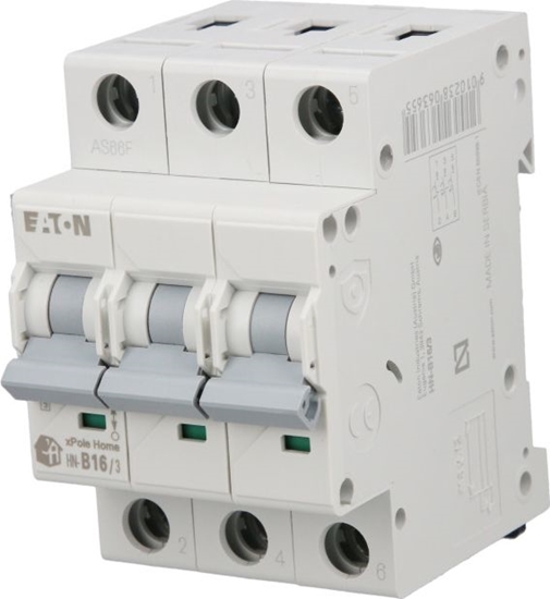Picture of Eaton Wycznik nadprdowy 3P B 16A 6kA AC xPole Home HN-B16/3 194881