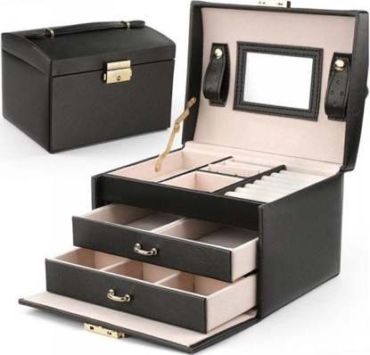 Изображение eCarla Szkatuka na biuteri elegant czarna PD49CZ