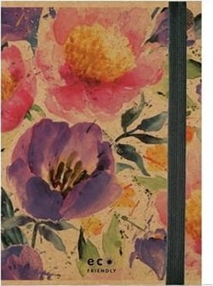 Attēls no Eco Eco teczka PASSION FLOWERS A4 z gumk, k r a f t