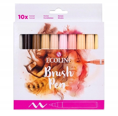 Attēls no Ecoline Brush Pen set Portrait | 10 colours