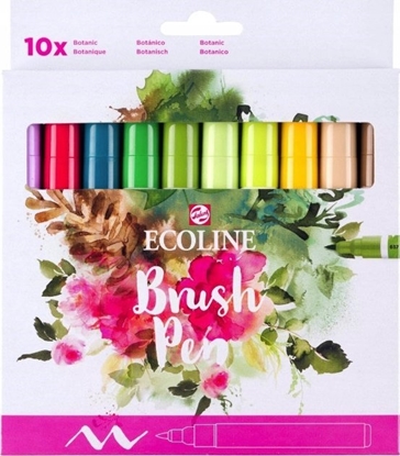 Attēls no EcoLine Ecoline Brush Pen set Botanic | 10 colours