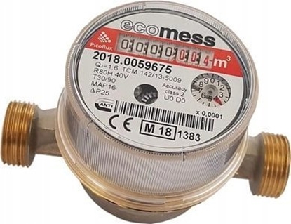 Attēls no Ecomess Wodomierz PICOFLUX 1/2 CW 1,6m3/h
