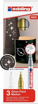 Picture of Edding MARKERY OLEJOWE EDDING KREATYWNE METALICZNE 3 SZTUKI
