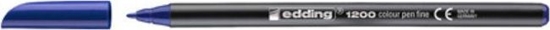 Picture of Edding pióro z kocówk filcow 1200 okrge 1 mm niebieskie na bazie wody
