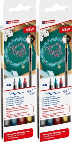 Picture of Edding Pisak metaliczny z kocówk pdzelkow e-1340 EDDING, 4szt.