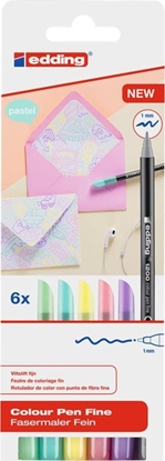 Attēls no Edding PISAKI EDDING PASTELOWE ETUI 6 KOLORÓW
