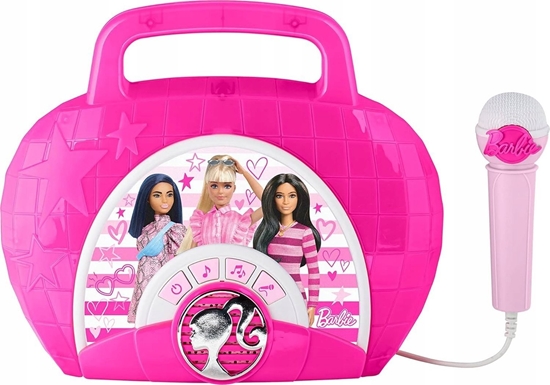 Picture of Ekids Boombox Gonik Mikrofon Karaoke 2w1 Dla Dzieci Dziecka Motyw Lalka Barbie / Be-115.11mv22