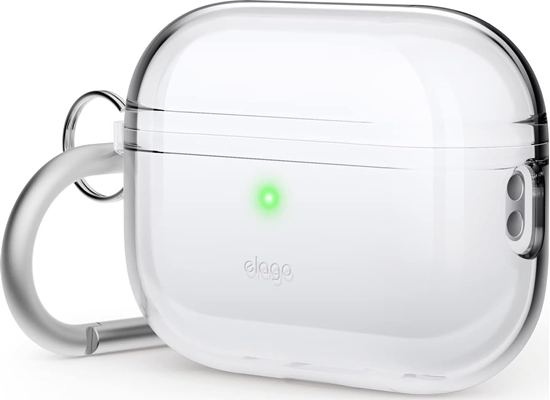 Изображение Elago Elago AirPods Pro 2 Hang TPU Shell Case - etui z karabiczykiem do AirPods Pro 2 przeroczyste