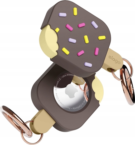 Изображение Elago AirTag Ice Cream Case - etui do AirTag brzowe