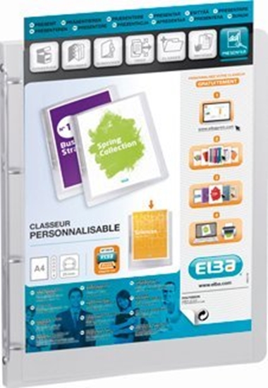 Изображение Elba Indstiksmappe A4 Polyvision 15 mm m/forsidelomme klar