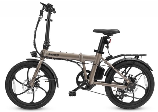 Изображение Elektrinis dviratis Beaster BSHERO1G, 250 W, 48 V, 10,5 Ah SAMSUNG baterija, sulankstomas