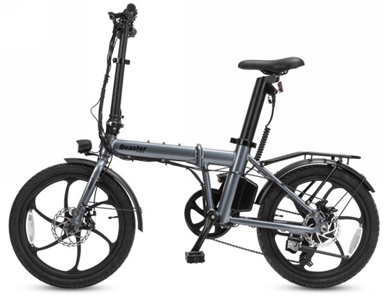 Изображение Elektrinis dviratis Beaster BSHERO1S, 250 W, 36 V, 10,5 Ah SAMSUNG baterija, sulankstomas