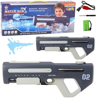 Attēls no Elektryczny Automatyczny Pistolet Karabin Na Wod Szary 42cm LEAN Toys